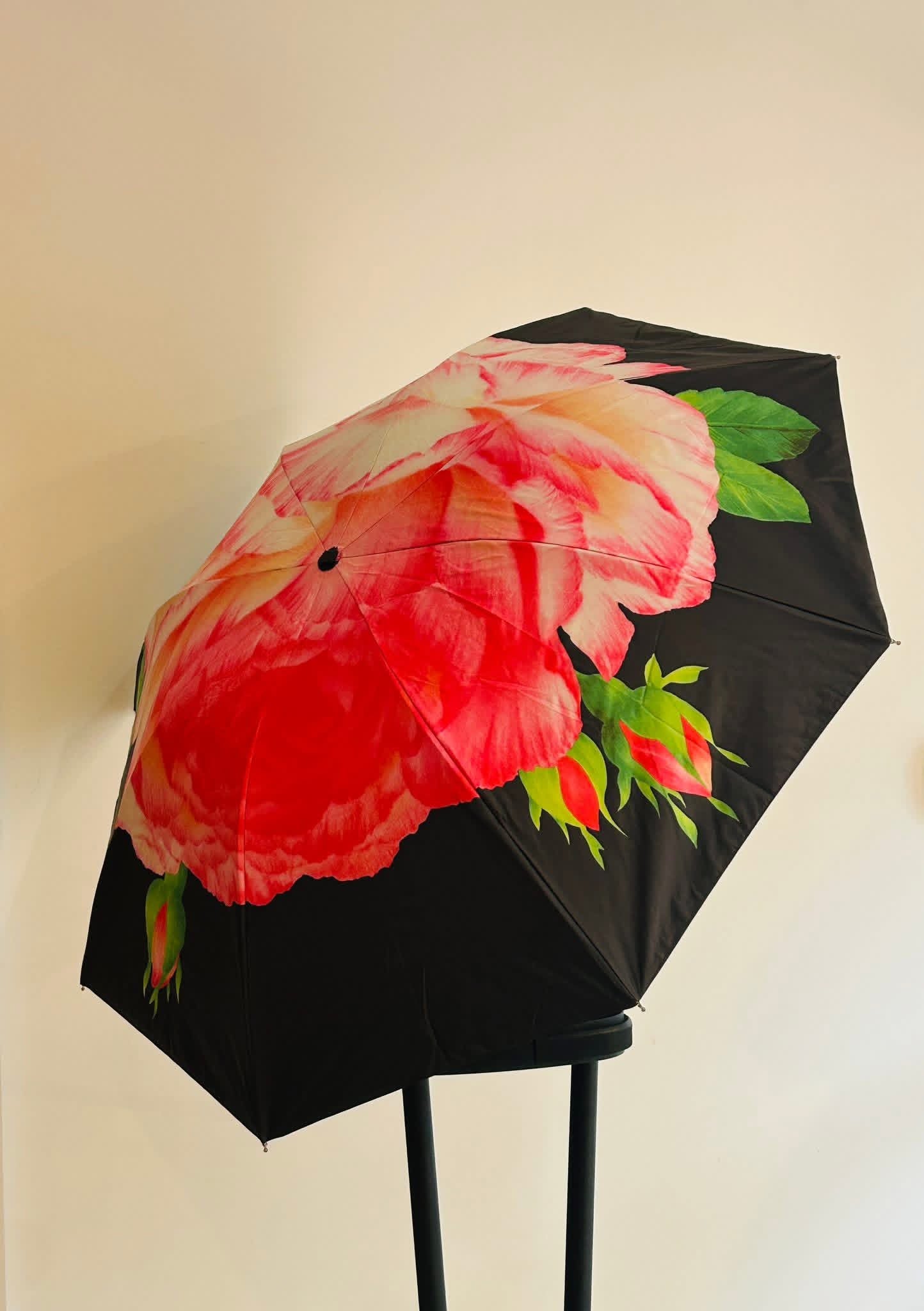 Pink floral umbrella