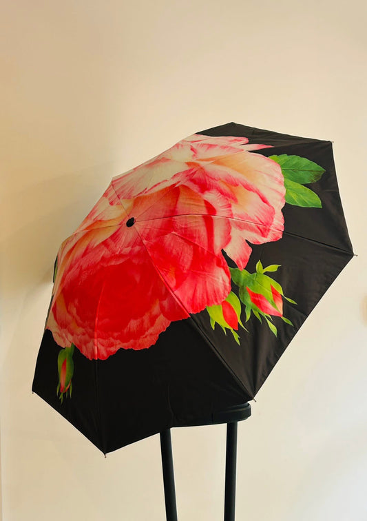 Pink floral umbrella