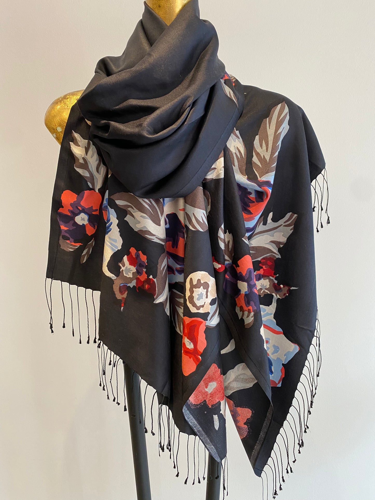 Silk Fringe Scarf