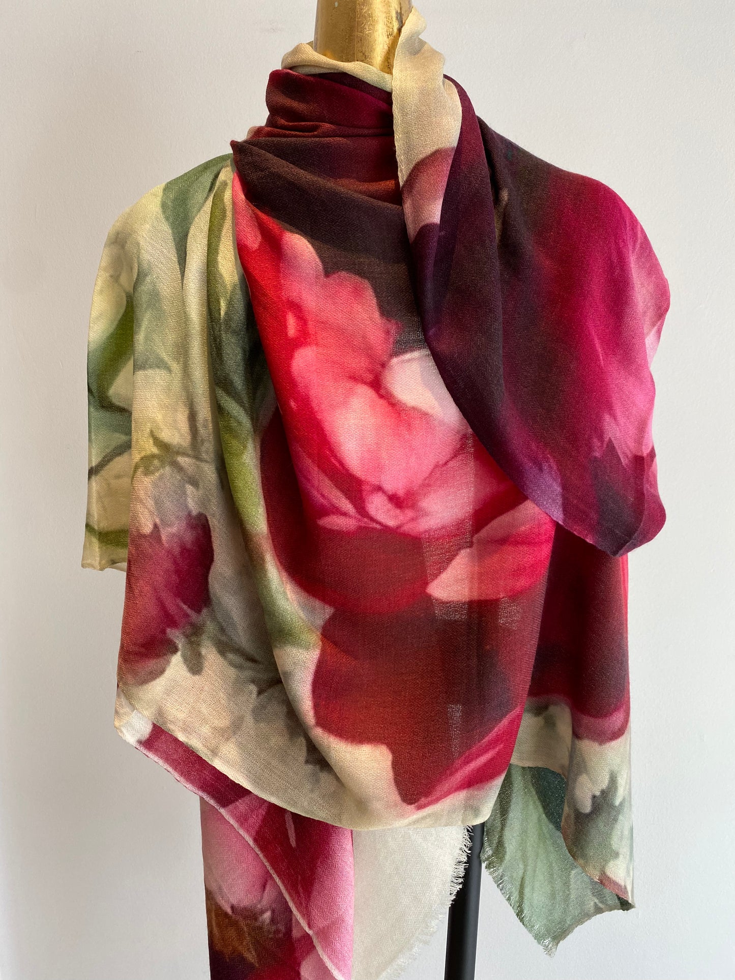 Luxury Light Cashmere Printed Shawl.