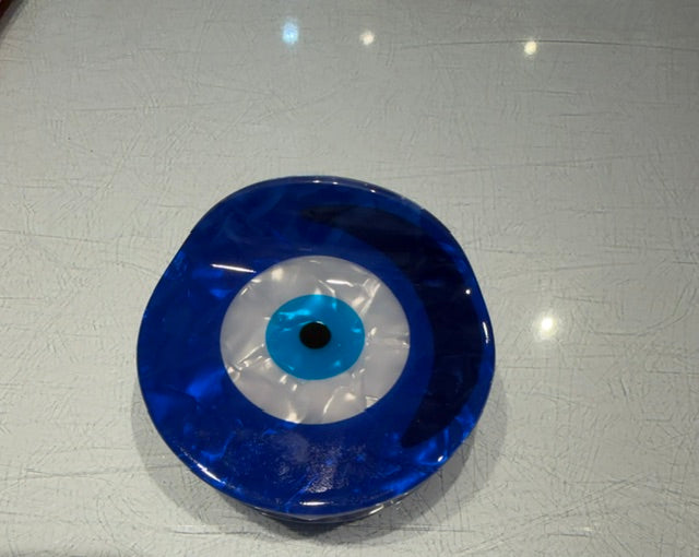 Blue Evil Eye Hair Clip