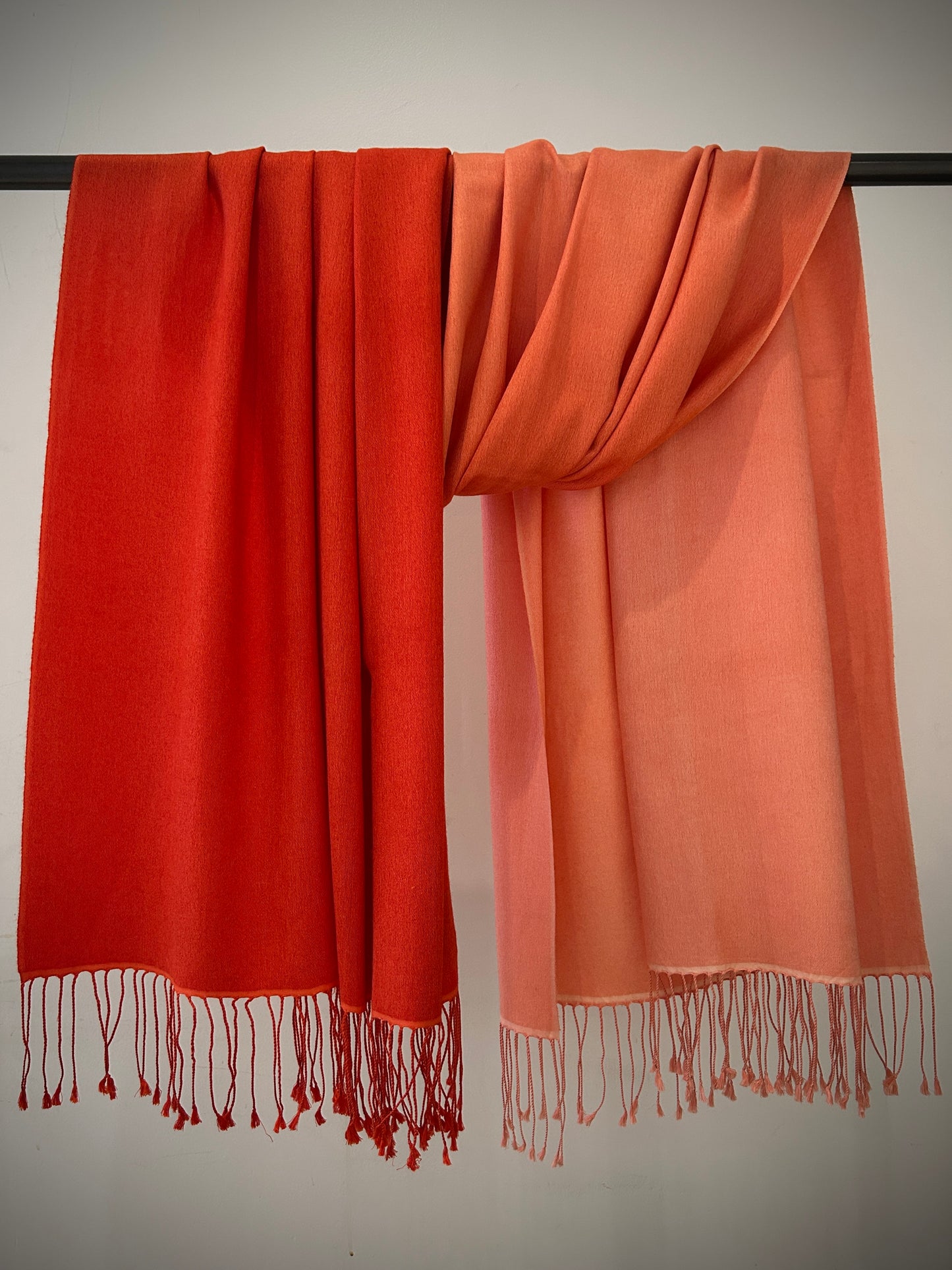 Shades of orange Pashmina Shawl