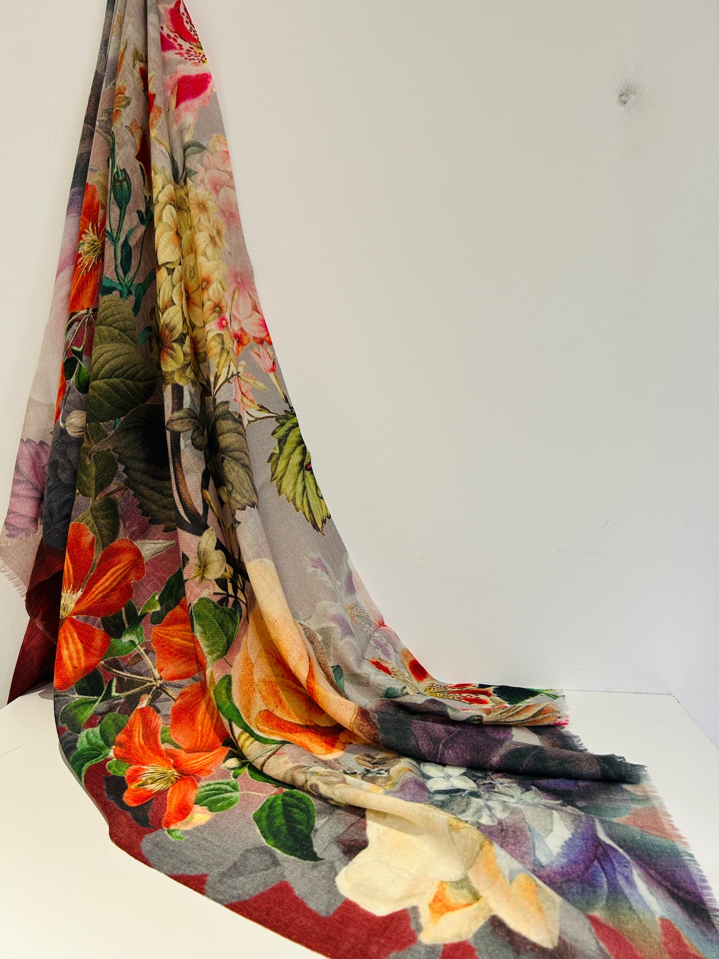 Floral scarf collection - sophisticated botanical designs
