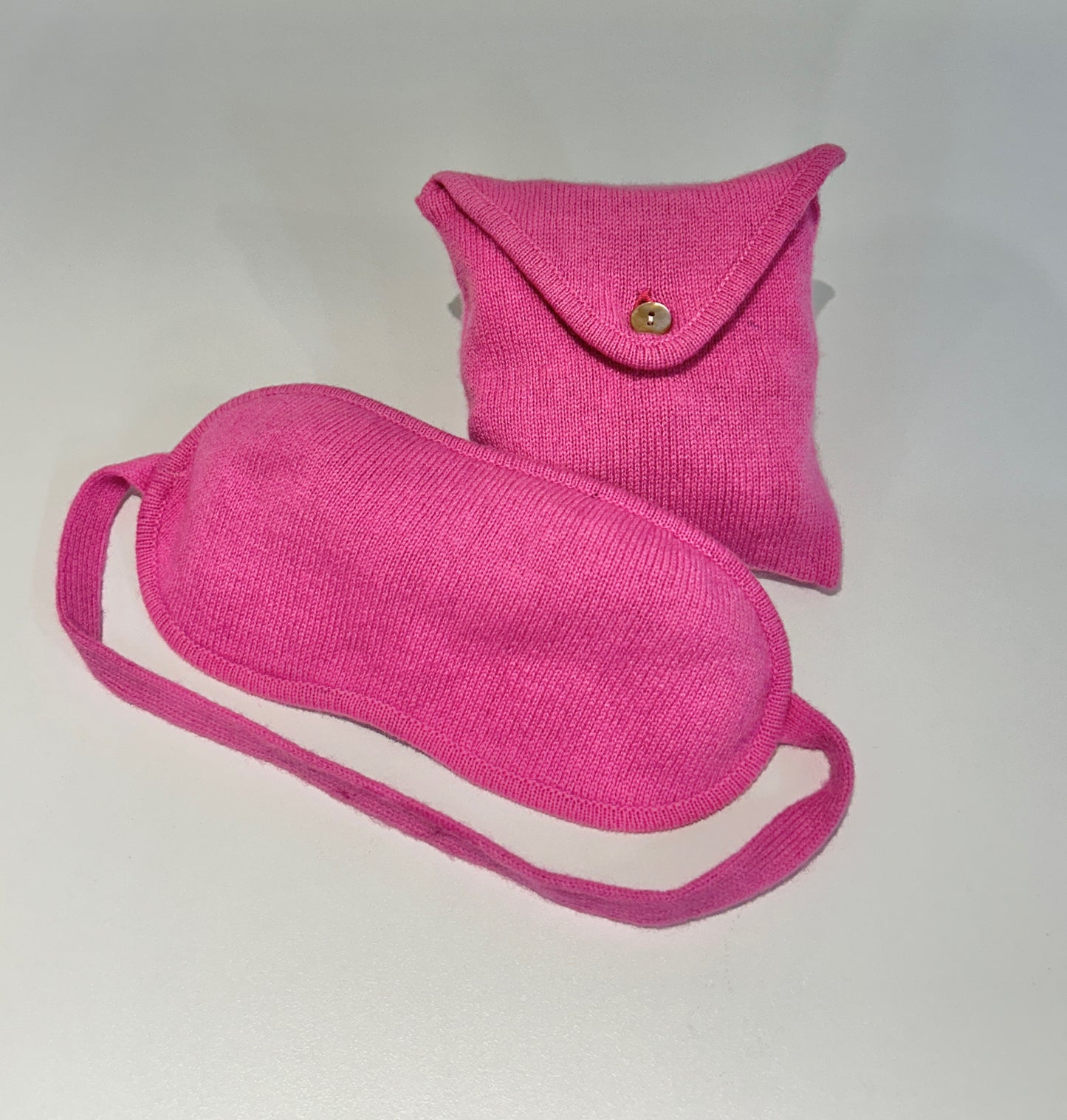 Cashmere sleep mask displayed for premium sleep quality