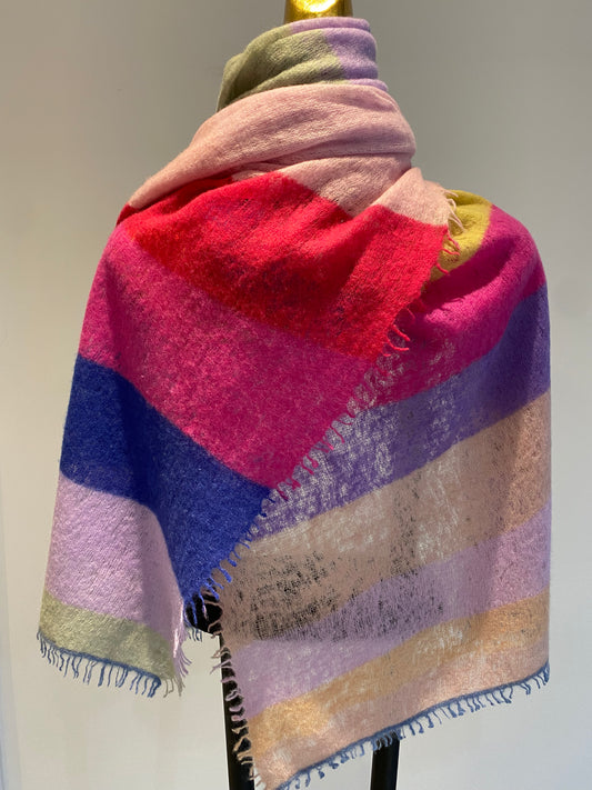 Summer Multi Color Cashmere Shawl.
