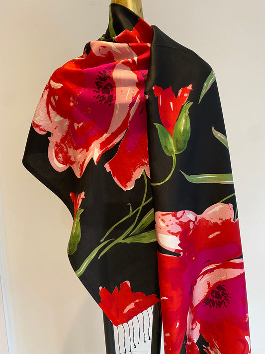 Silk Fringe Scarf