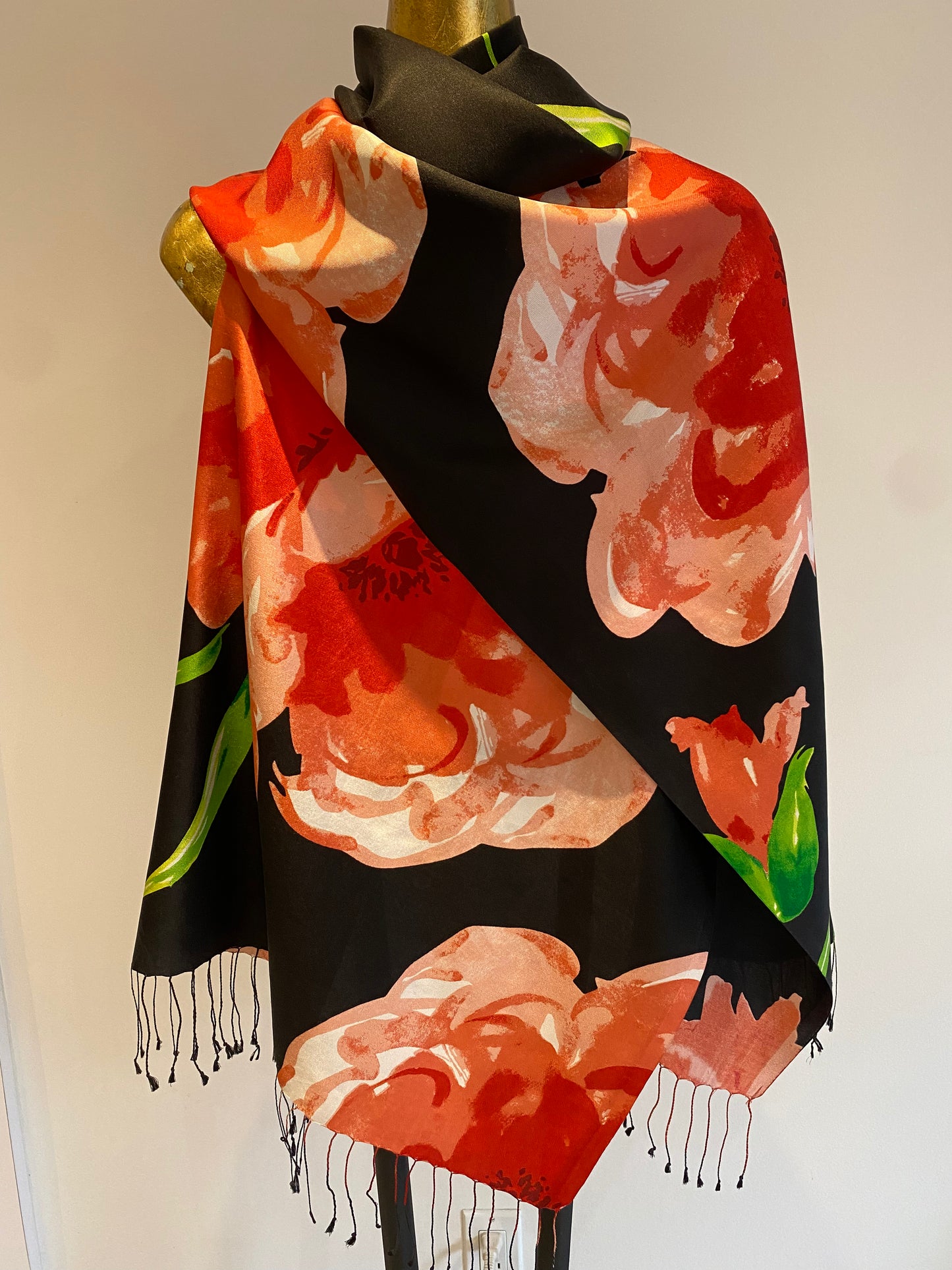 Silk Fringe Scarf