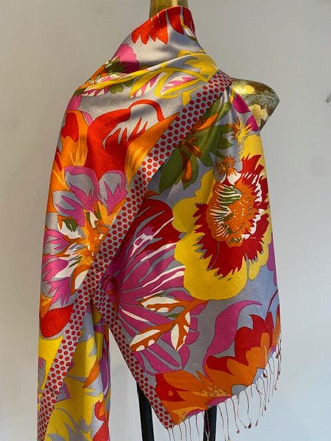 Silk Fringe Scarf