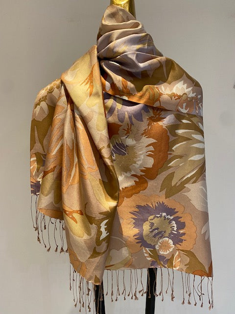 Silk Fringe Scarf