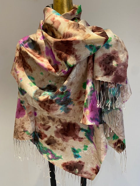 Silk Fringe Scarf