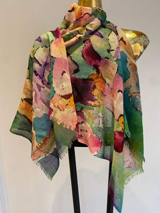 Merino Wool & Silk Scarf