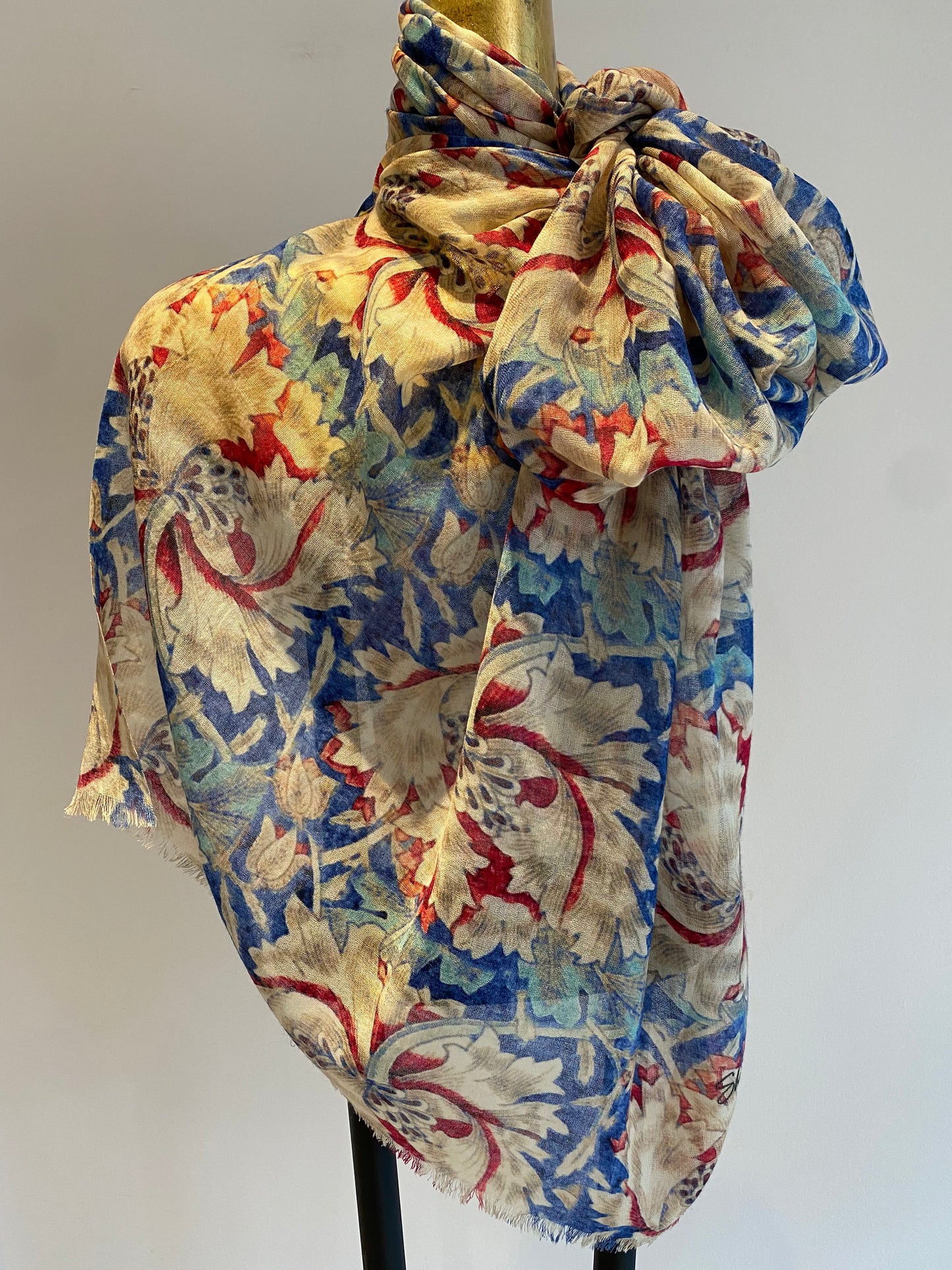 Summer Printed Wool Scarf.