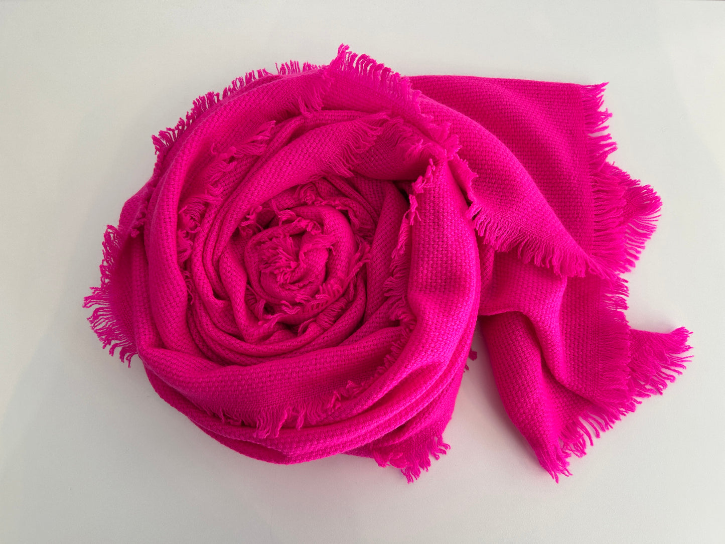 Beautiful pink cashmere shawl handwoven