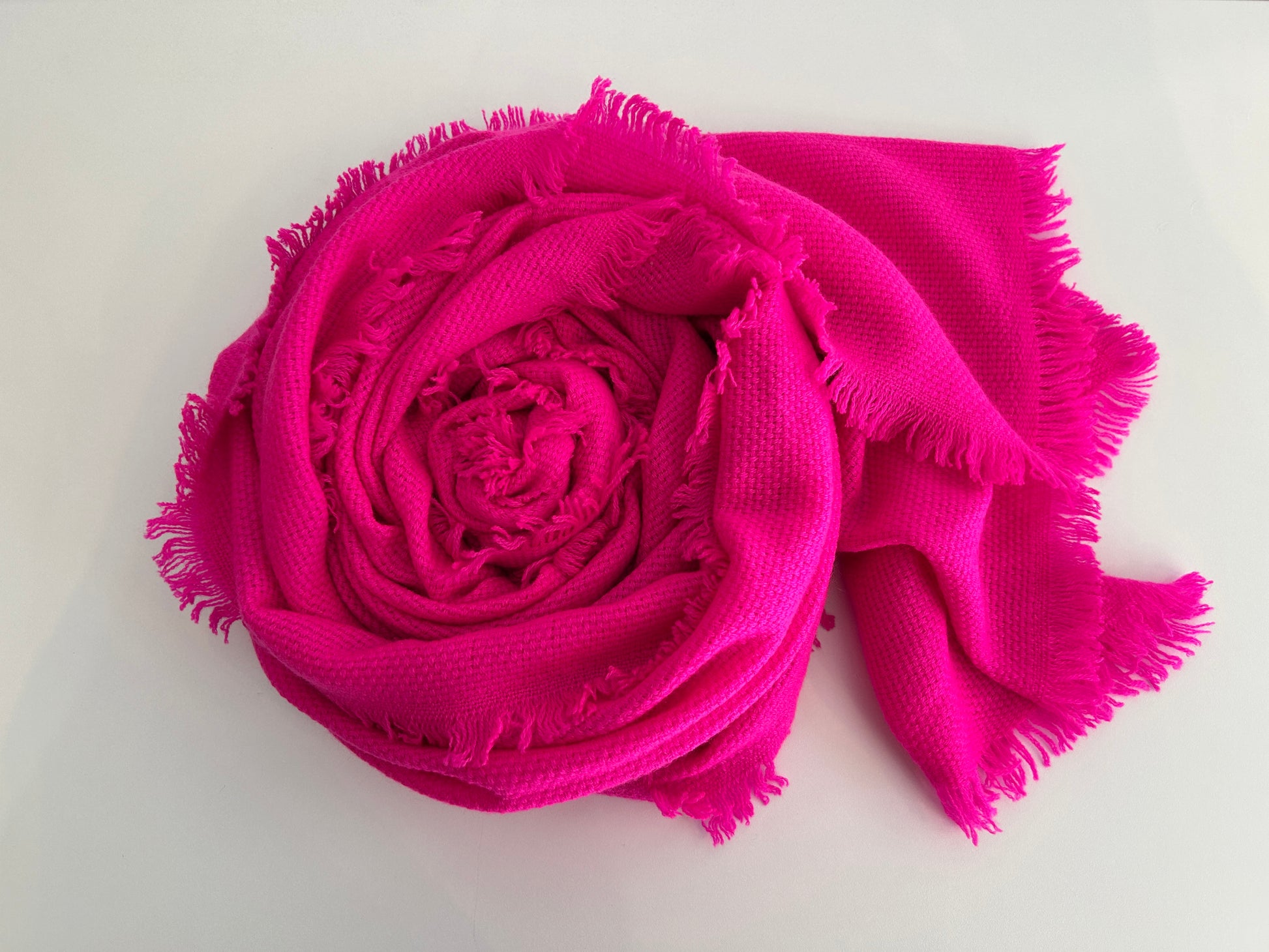 Beautiful pink cashmere shawl handwoven