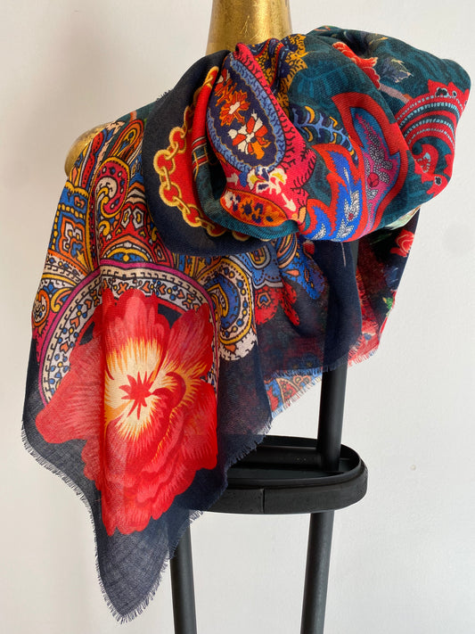 Square Print Scarf