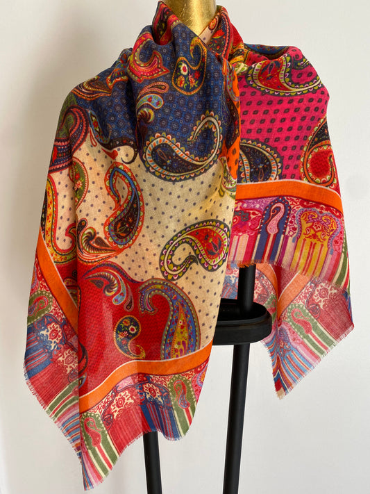 Square Print Scarf