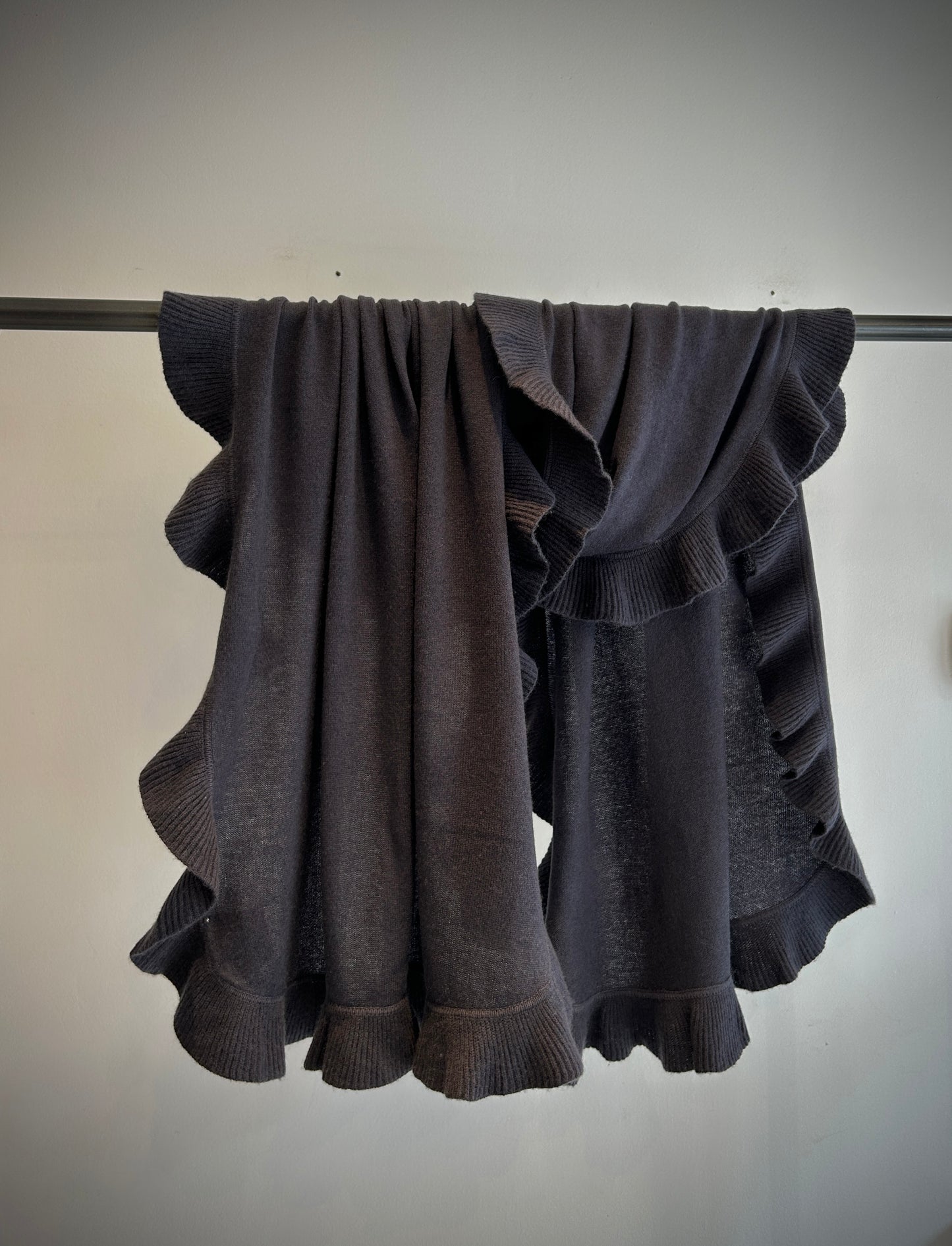 A beautiful cashmere ruffled shawl