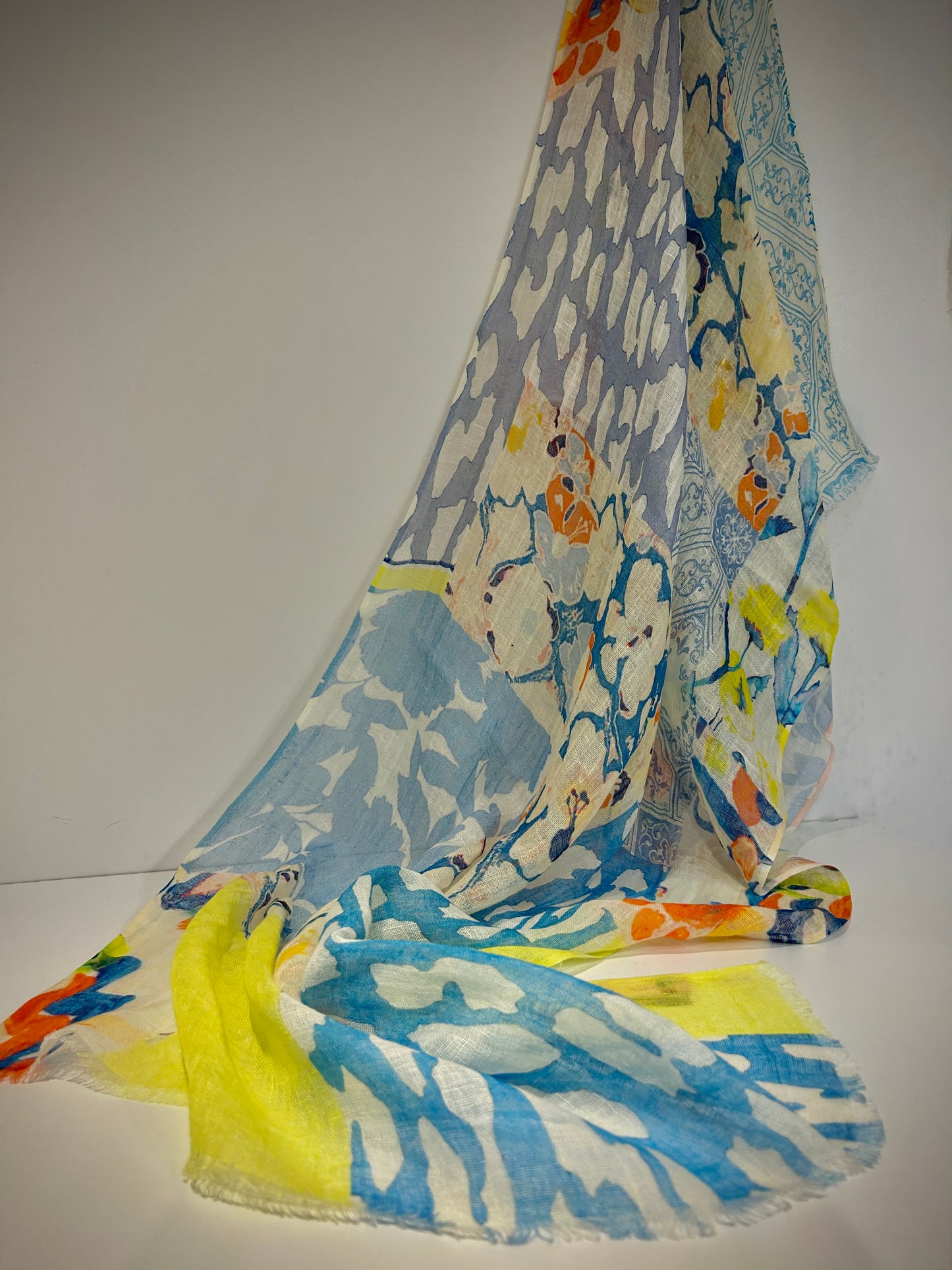 A beautiful hand woven linen scarf