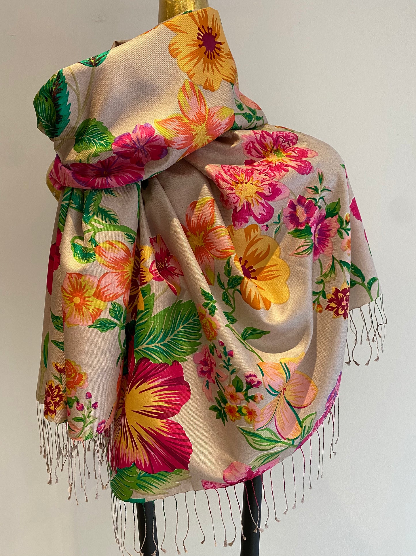 Silk Fringe Scarf