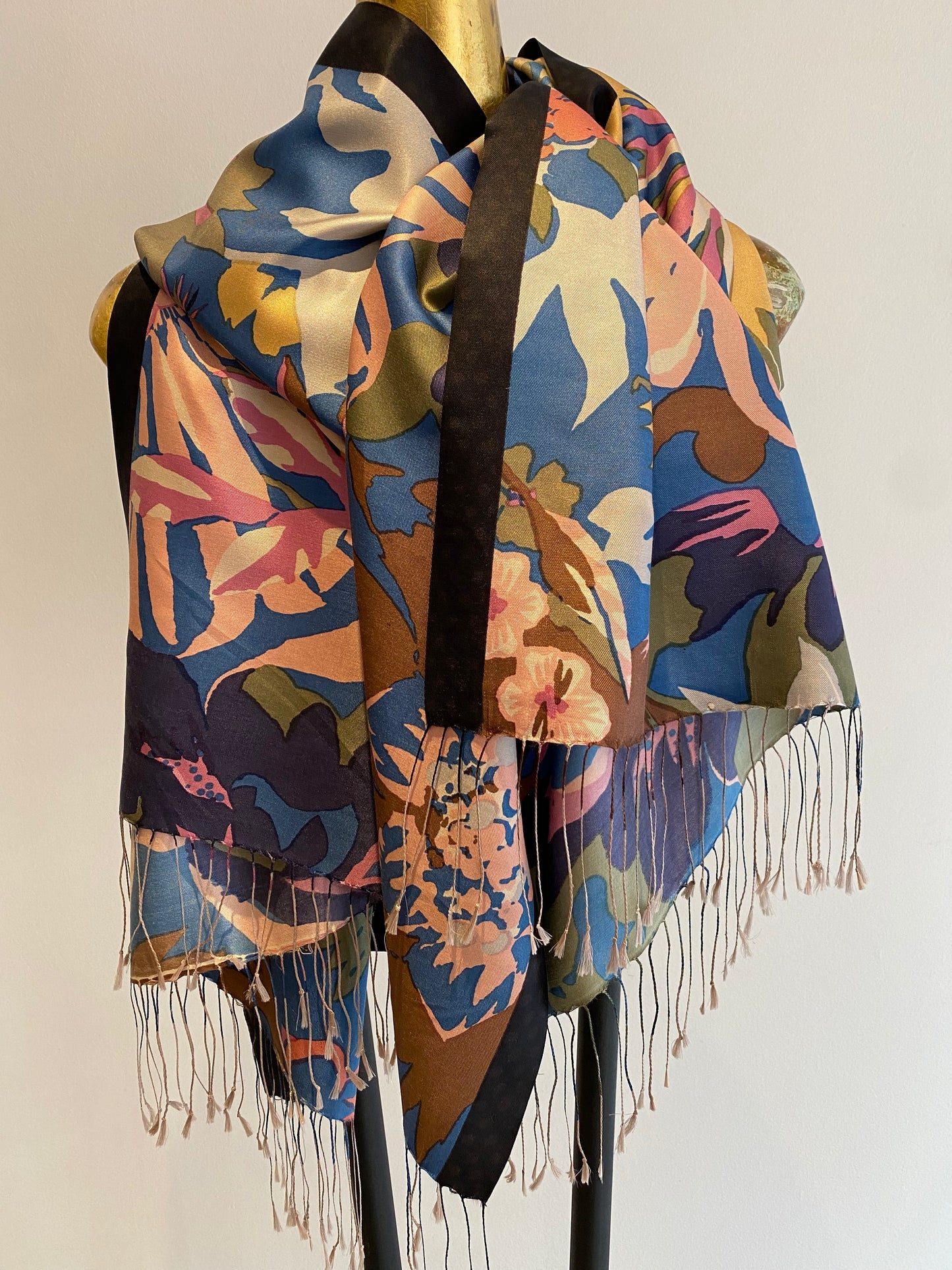 Silk Fringe Scarf