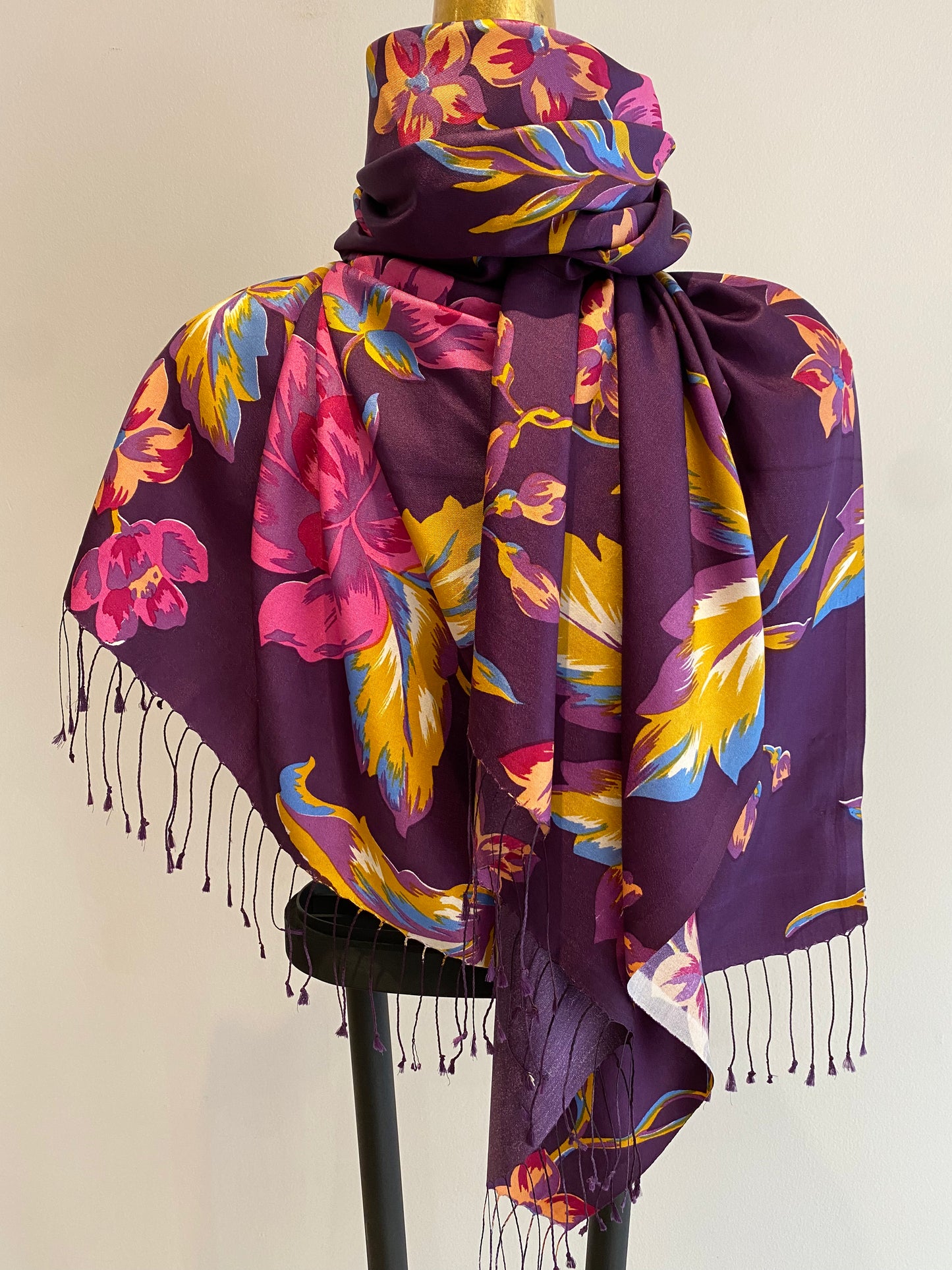 Silk Fringe Scarf
