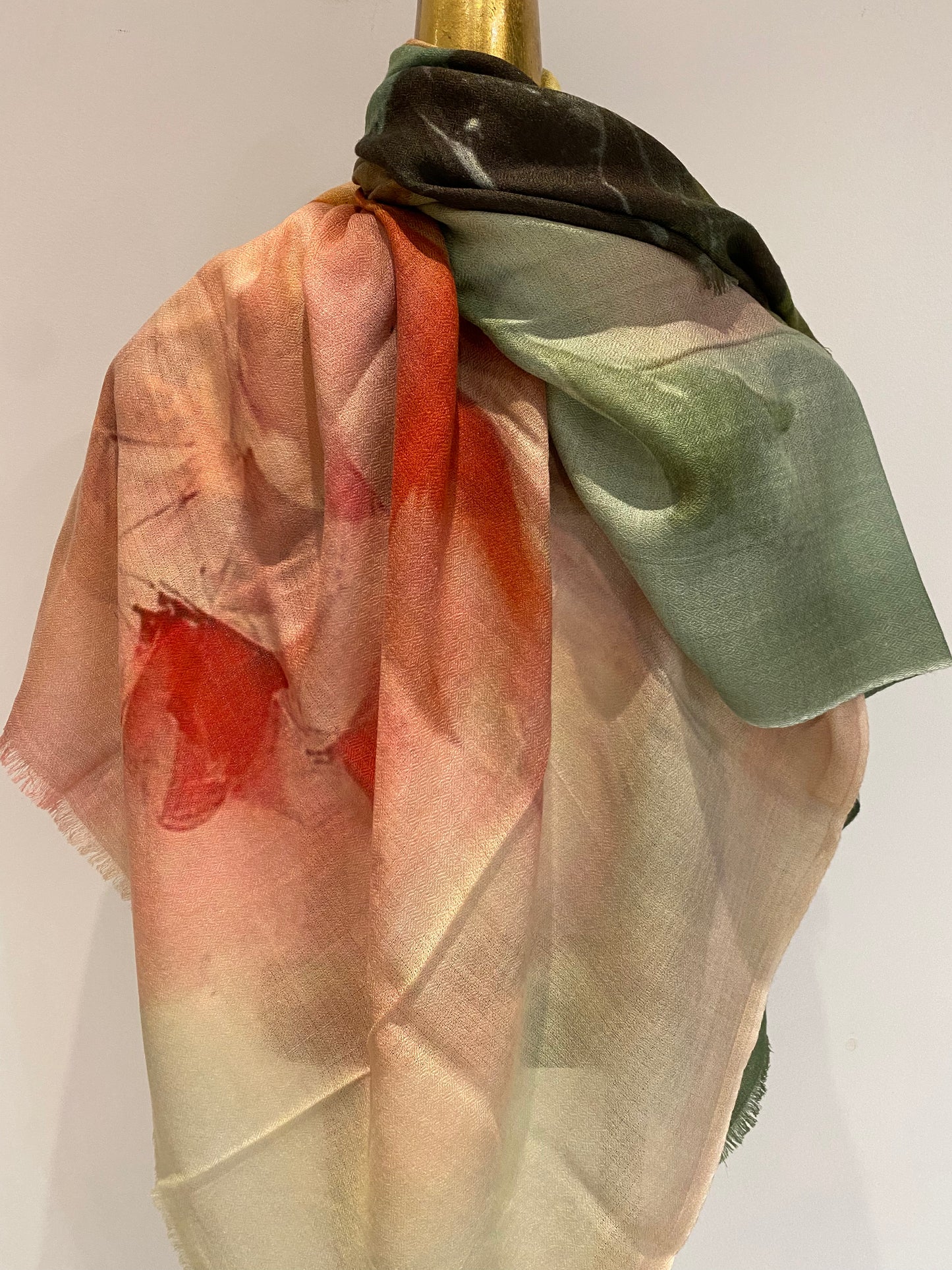 Luxury Light Cashmere Printed Shawl.
