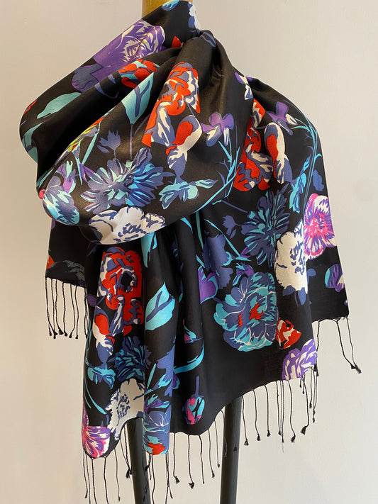 Silk Fringe Scarf