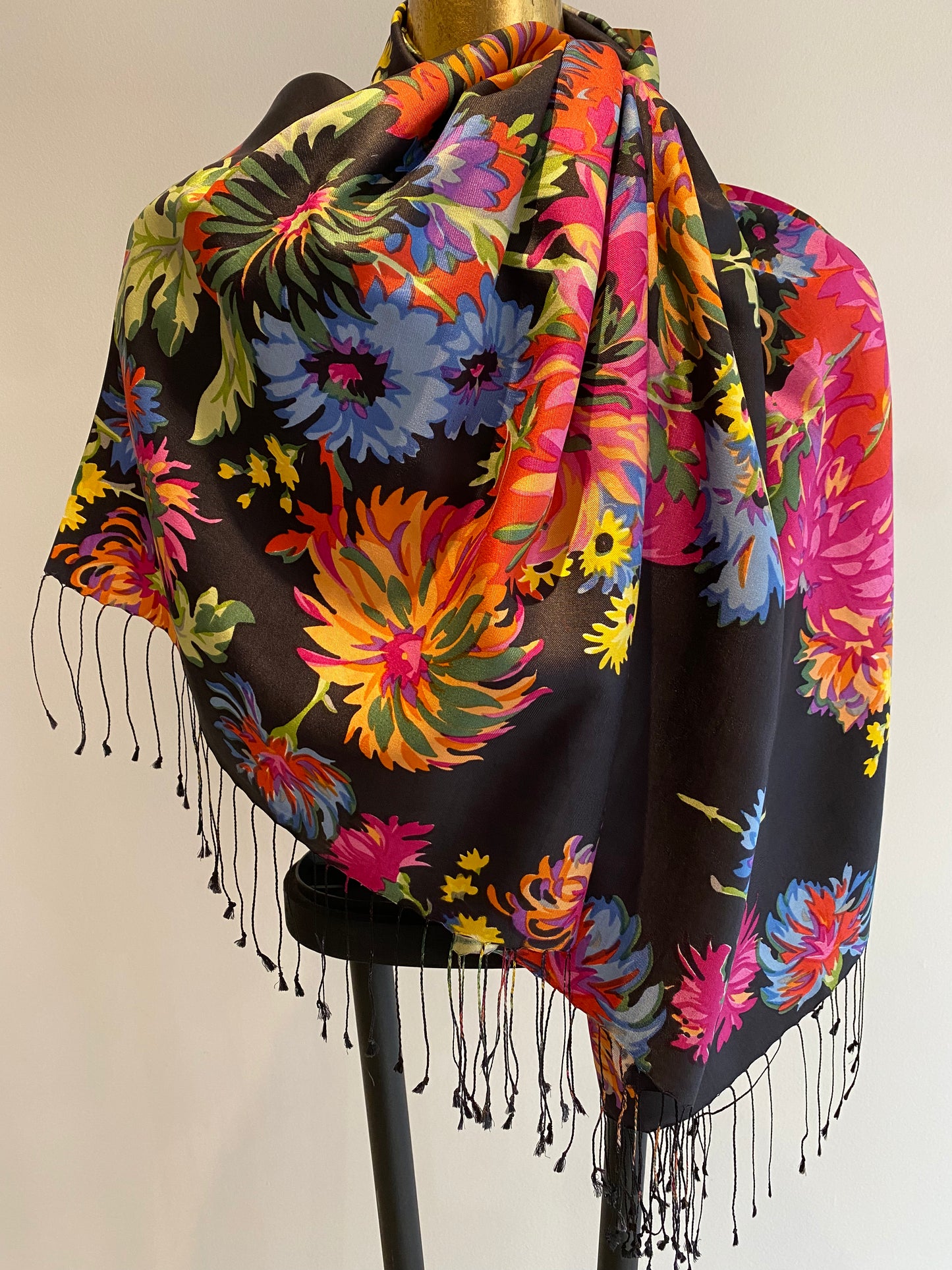 Silk Fringe Scarf