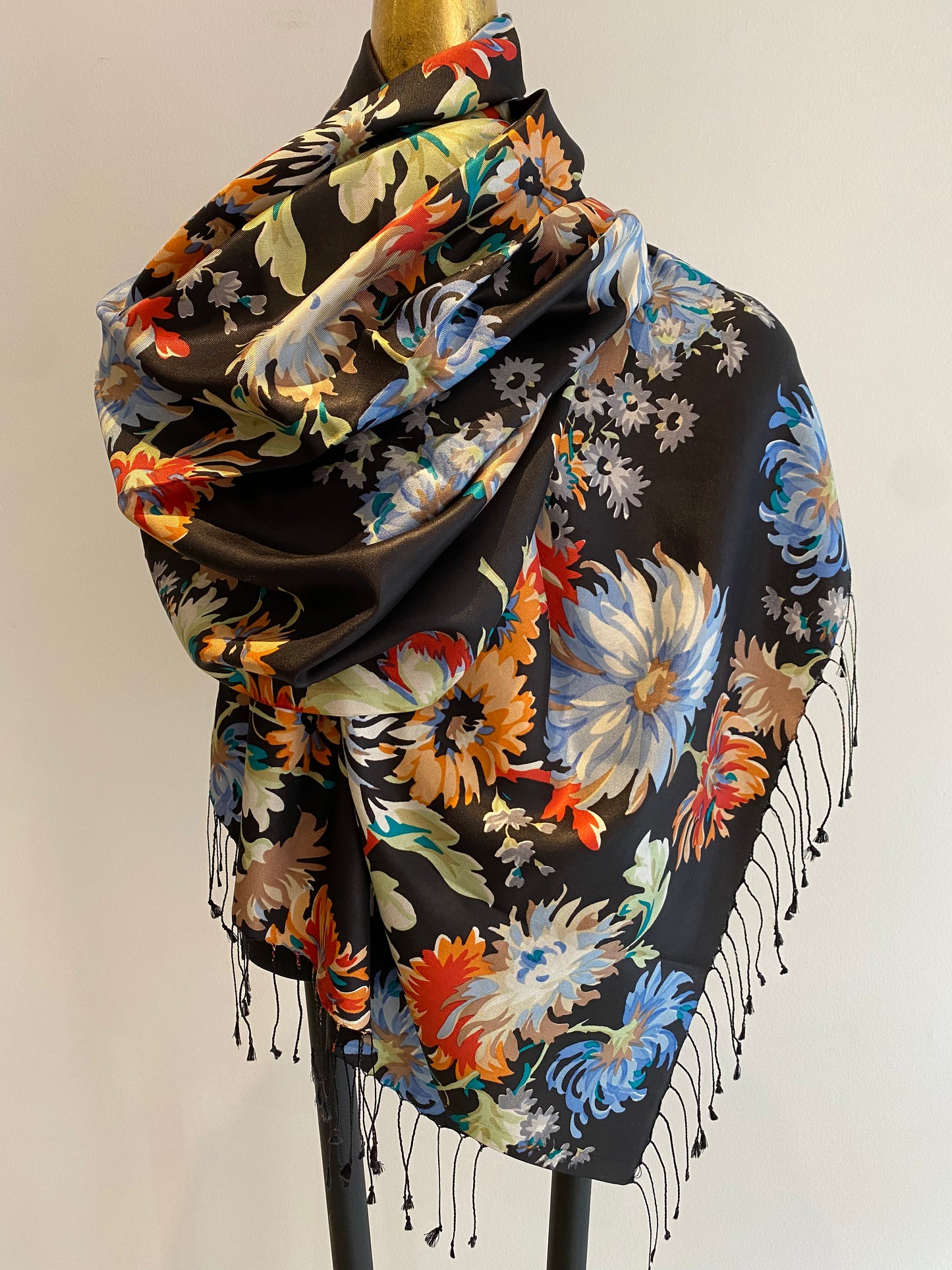 Silk Fringe Scarf