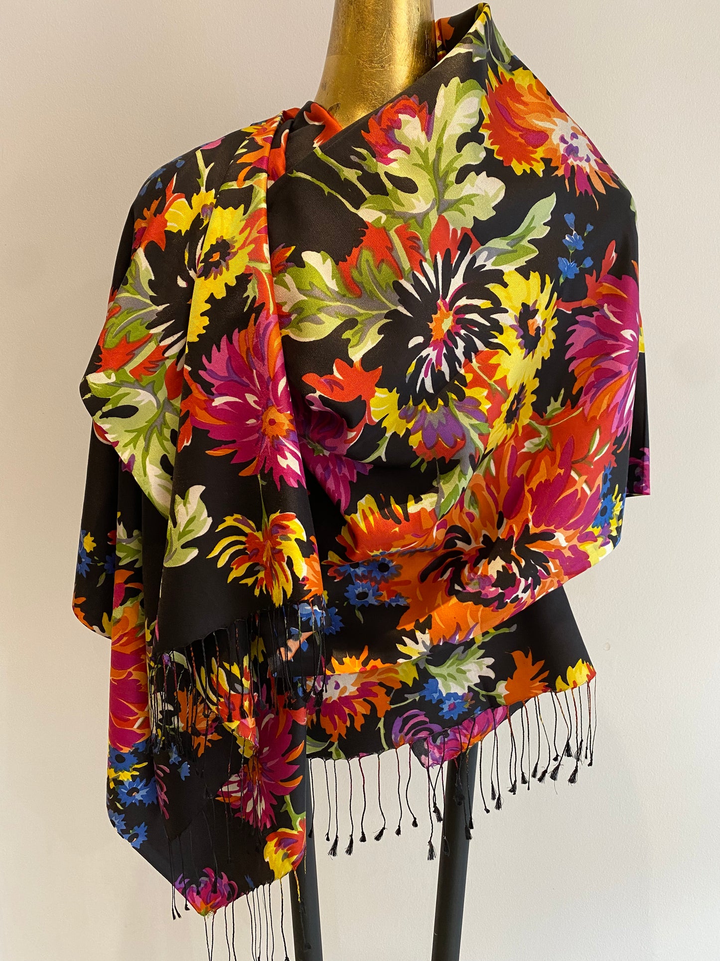 Silk Fringe Scarf