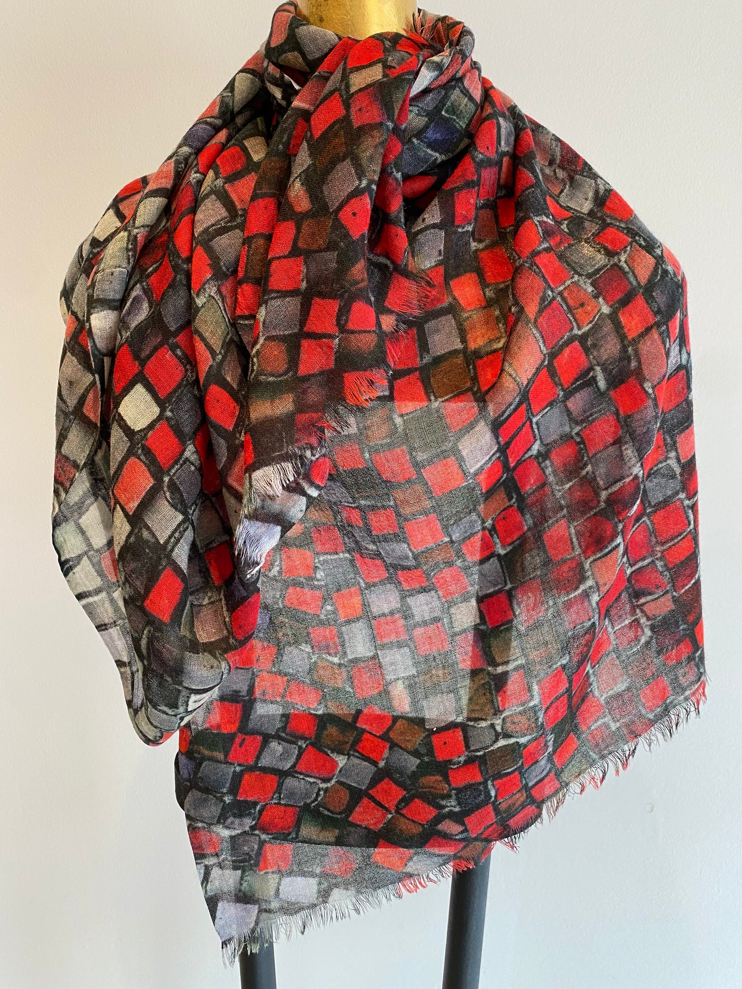 Summer Printed Wool Scarf.