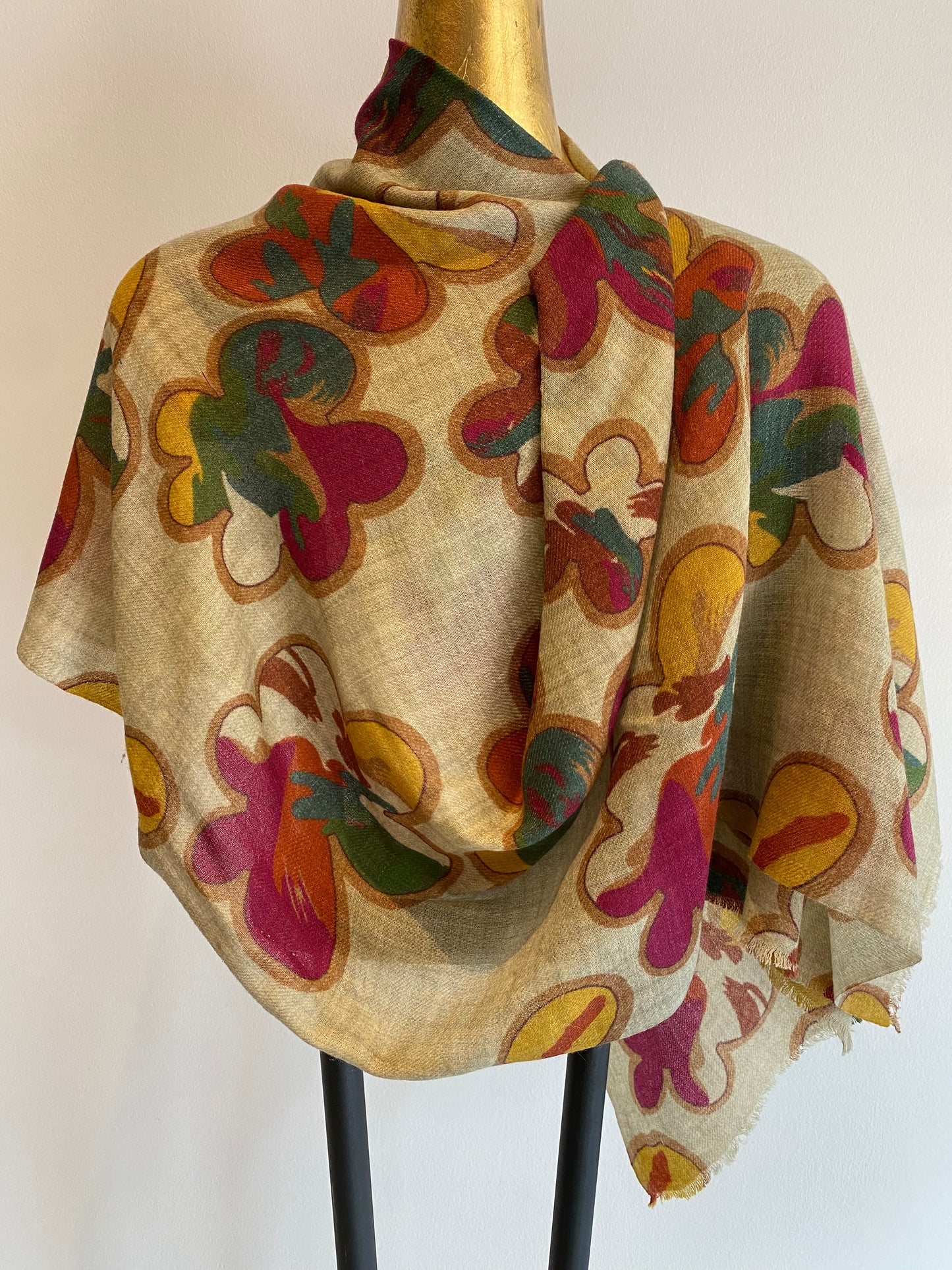 Summer Printed Wool Scarf.