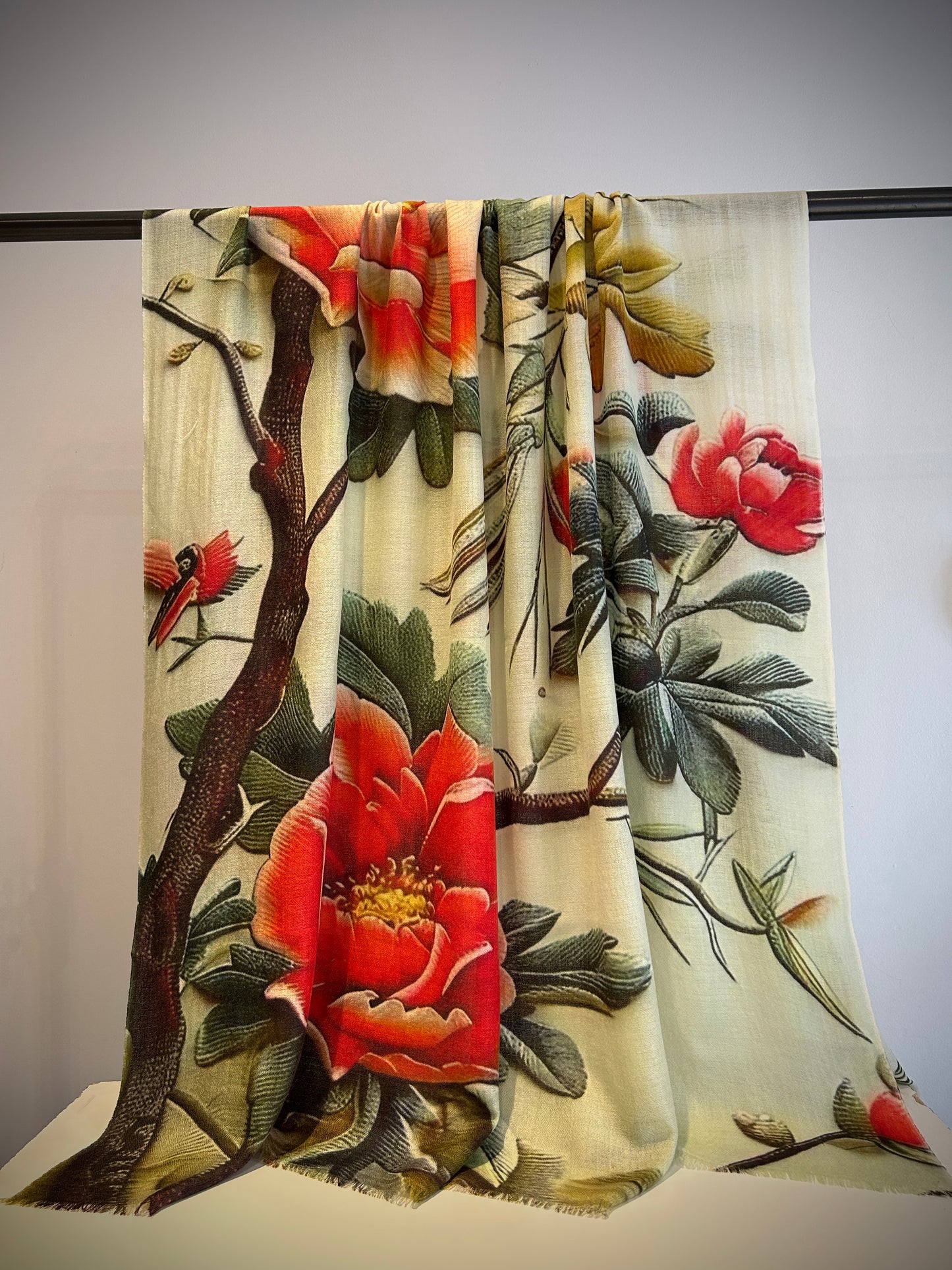 Handwoven cashmere shawl