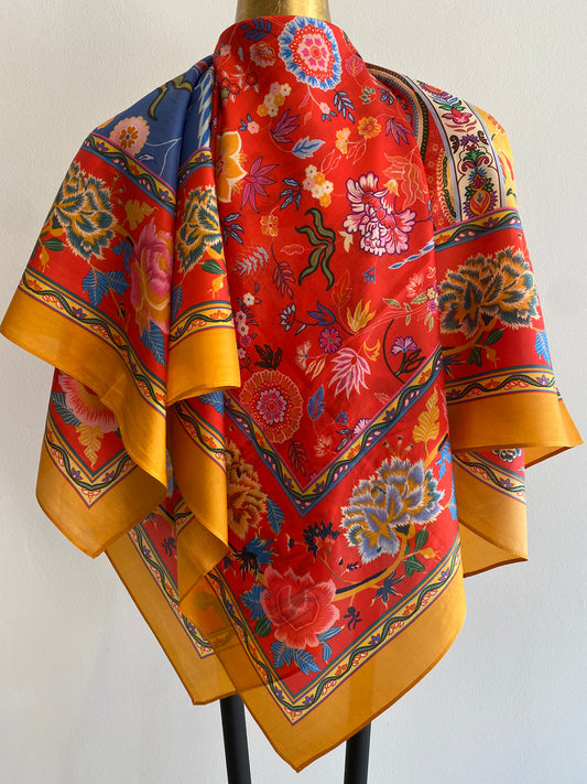 Lovely Square Silk Scarf