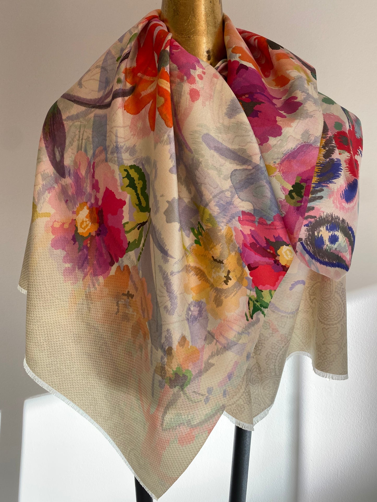 Light Printed Silk Scarves