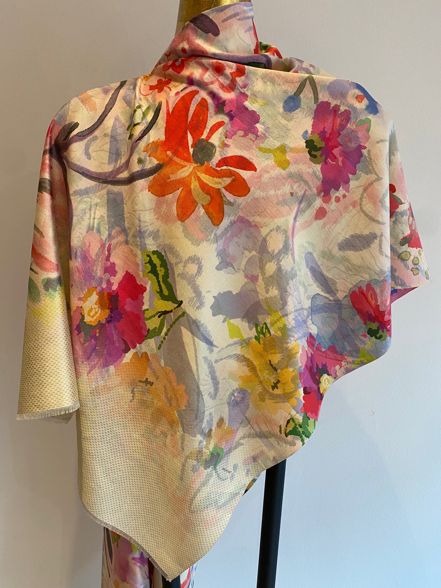 Light Printed Silk Scarves