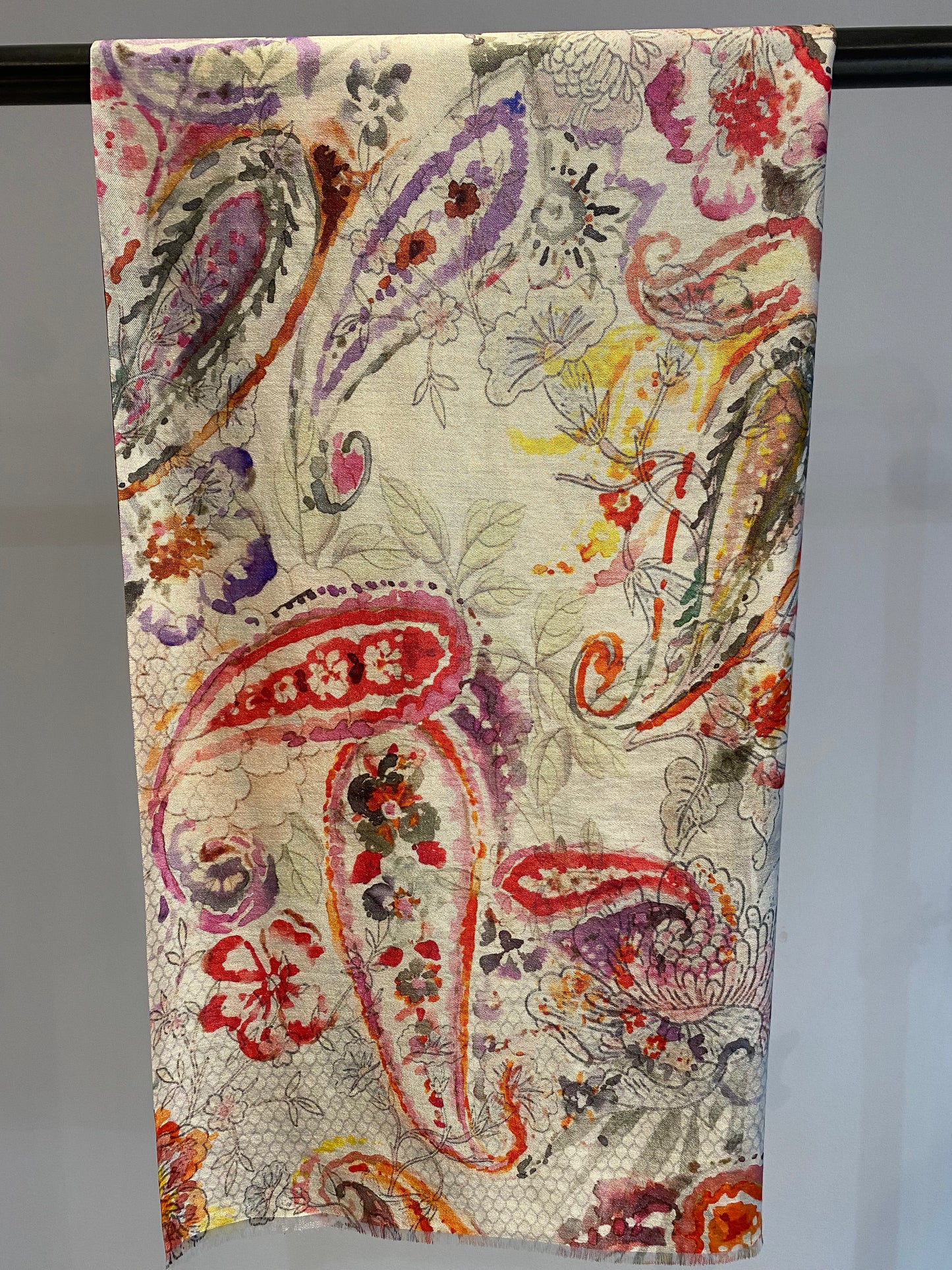 Light Printed Silk Scarves