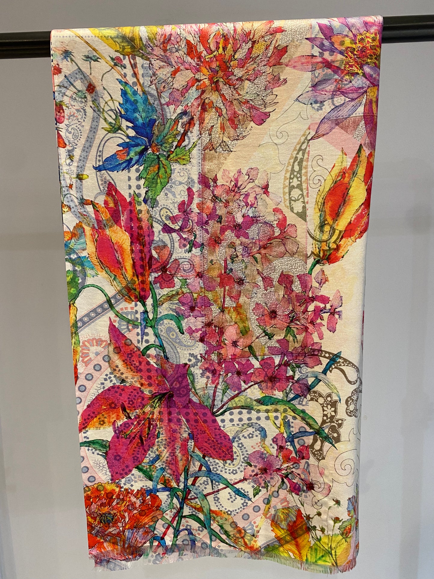 Light Printed Silk Scarves