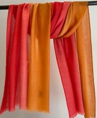 Two tone cashmere shawl