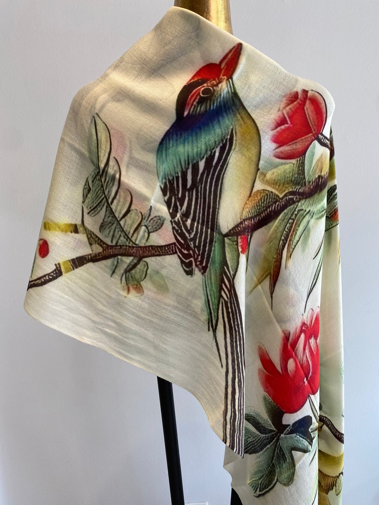 Luxury Light Cashmere Printed Shawl.