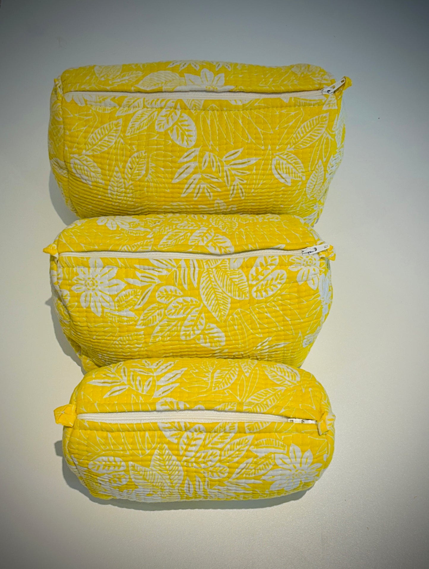 Hand Blocked Cotton Tavel Set Of 3