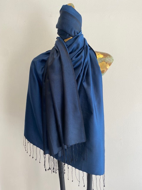 Silk Two Tone Scarf.