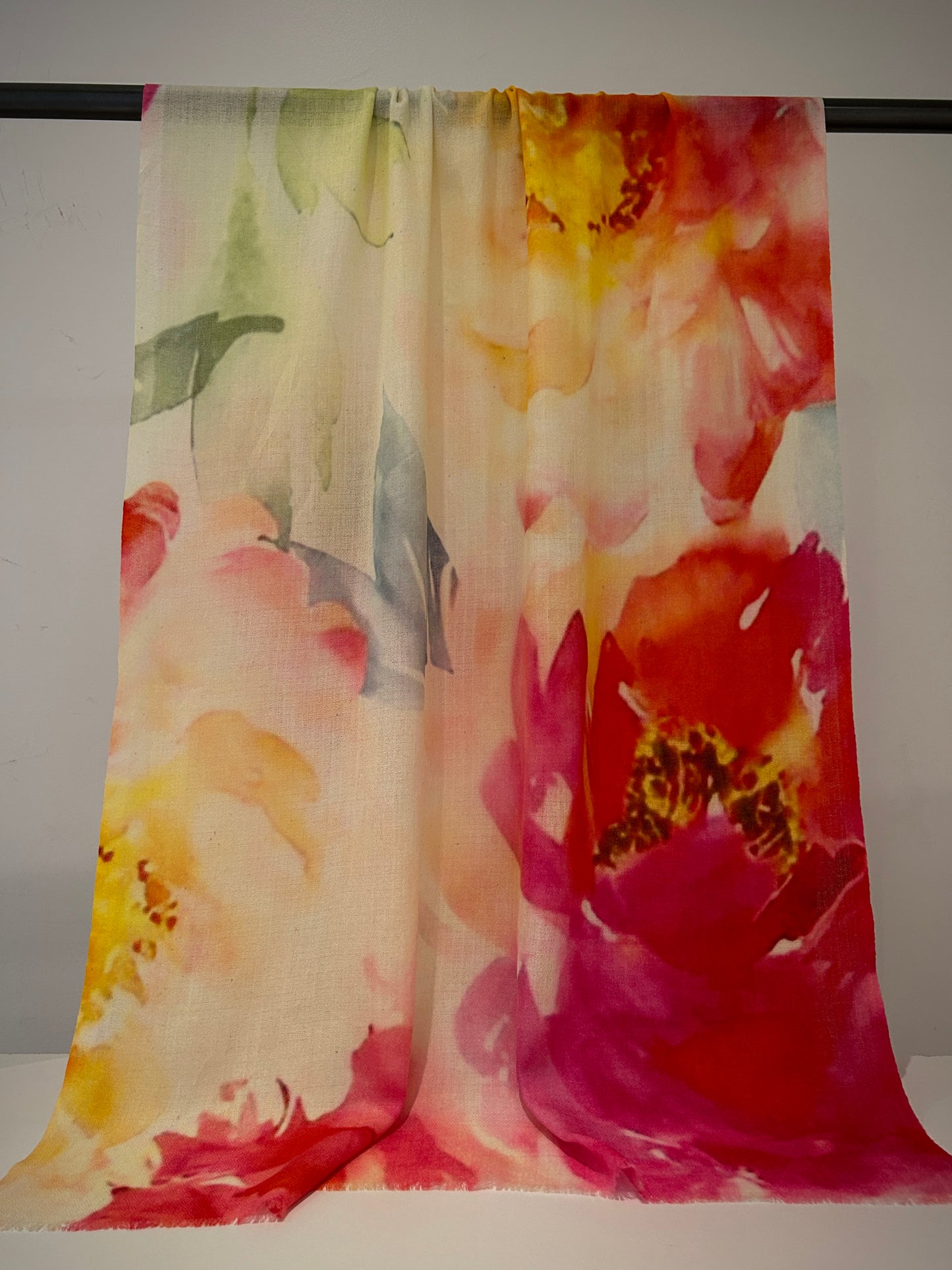 Floral colourful scarf