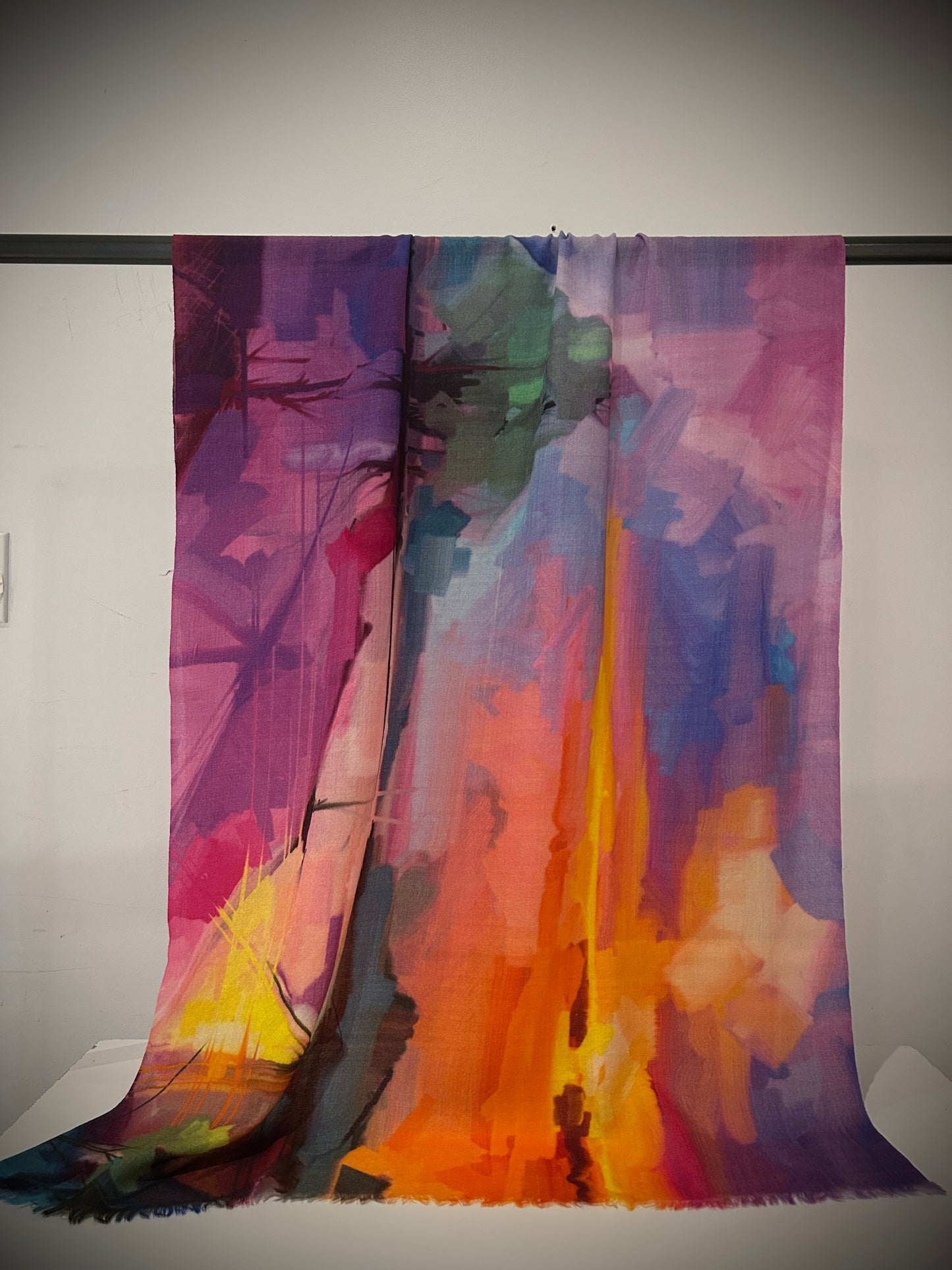 Colourful handwoven scarf