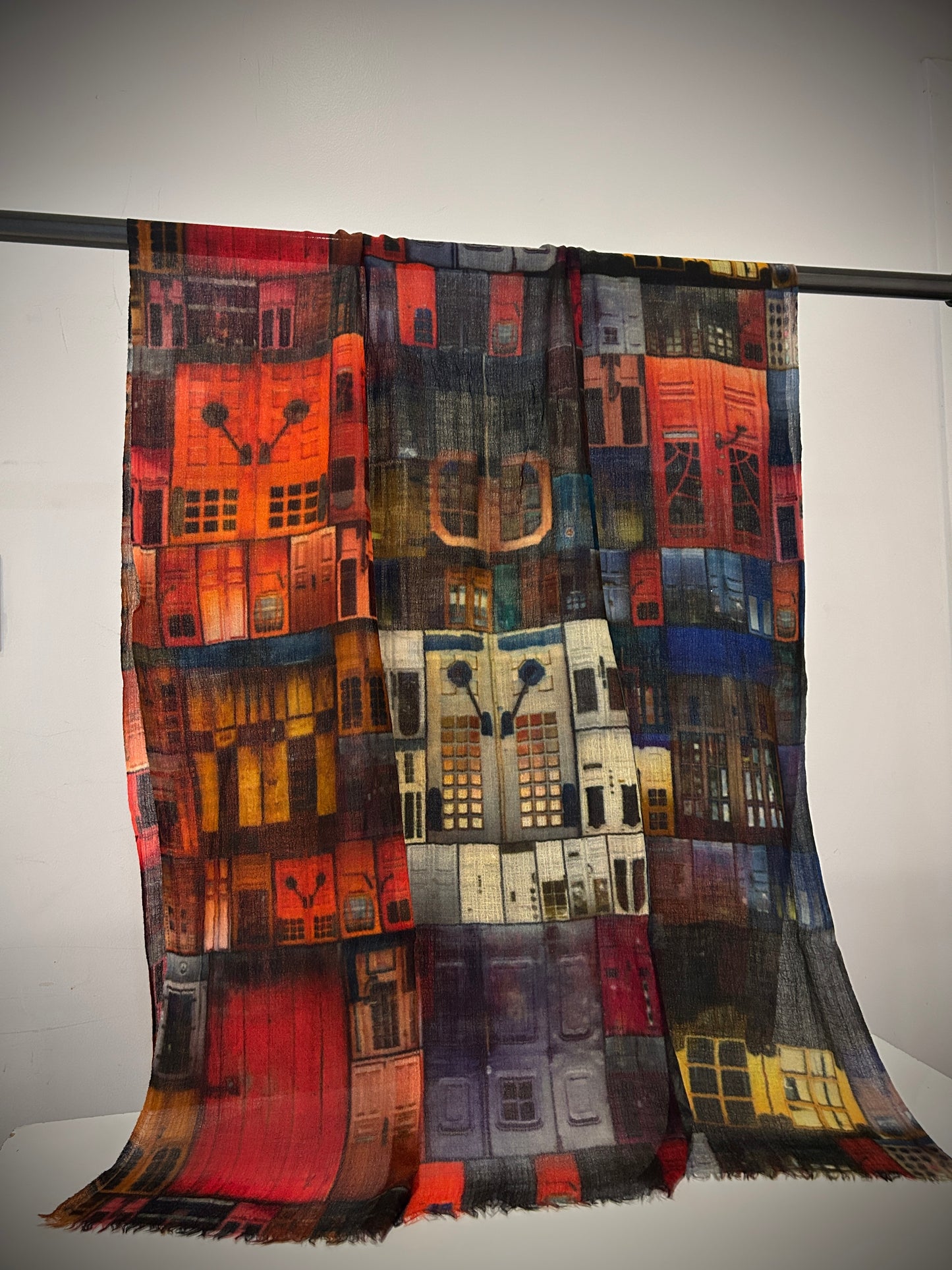 Lightweight Wool Silk Scarf