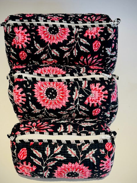 Hand Blocked Cotton Tavel Set Of 3