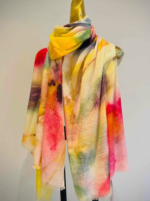 Luxury Light Cashmere Printed Shawl.