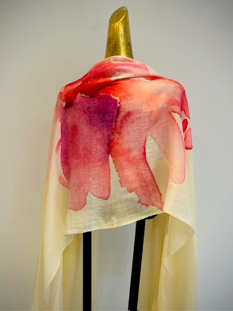Luxury Light Cashmere Printed Shawl.