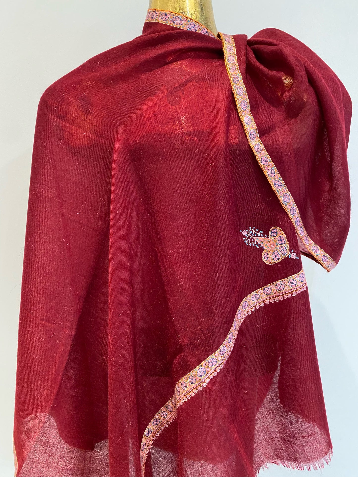 Hand Embroidered Kashmiri Shawl.