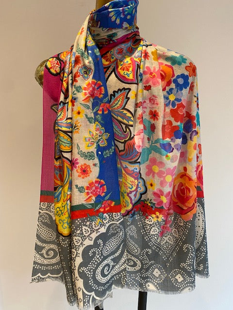 Silk Printed Scarves.